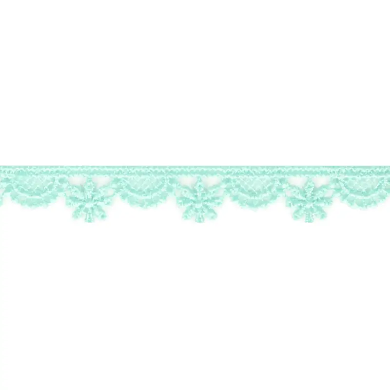 Stickereispitze * Blume * mintgrün Knallerangebot