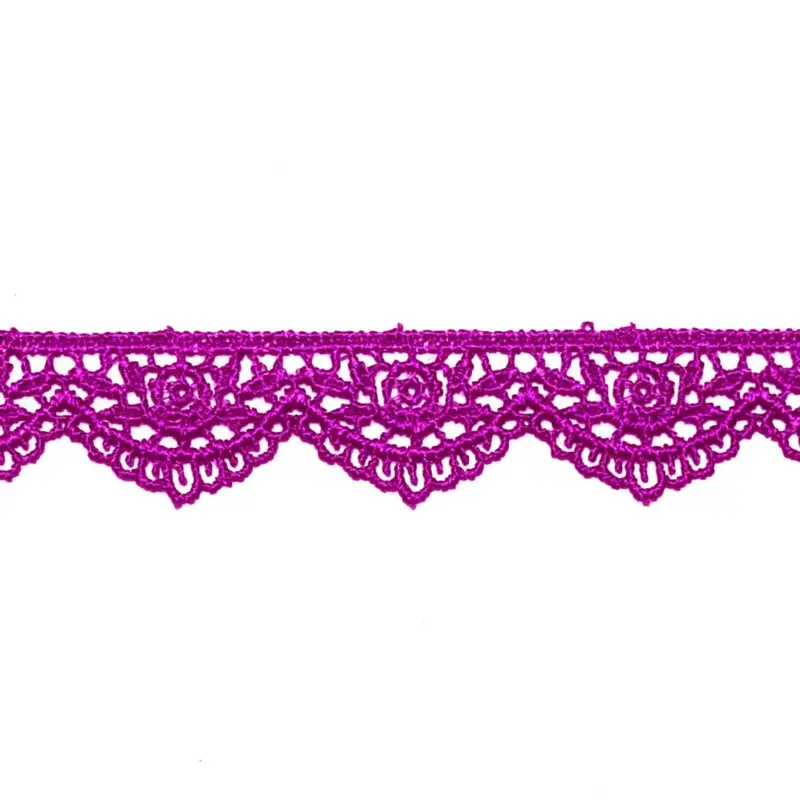 Stickereispitze * Bogenkante * helles violett Billig