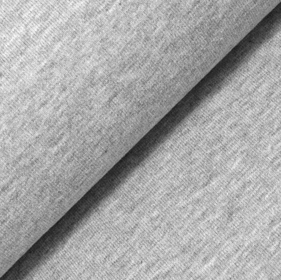 Wochenendangebot Sweat * hellgrau meliert * angeraut * leichte Qualität