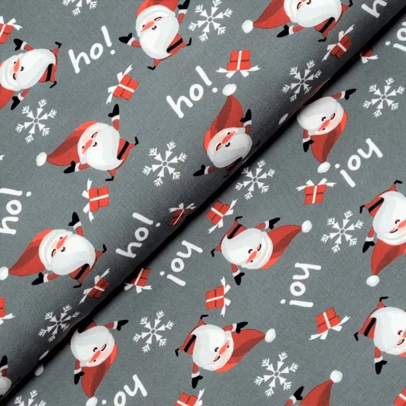 Schneller Versand Sweat * Hoho * Weihnachtsmann auf hellgrau