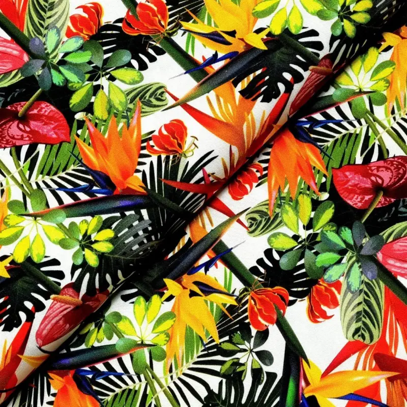 Viskosedruck * Exotic Flowerdream Letzte Chance