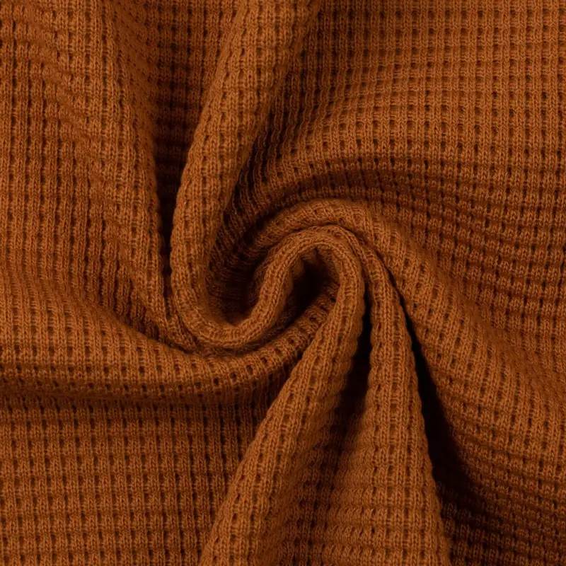 Waffelstrick - kuschelweich und winterwarm - terracotta Preis Gesenkt