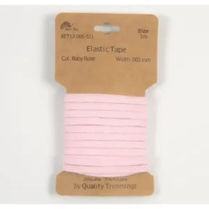 Letzte Chance Karte 3m Elastik Gummi 5mm breit in baby rose (511)