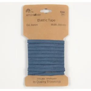 Karte 3m Elastik Gummi 5mm breit in jeansblau (502) Sofort Bestellen