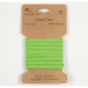 Karte 3m Elastik Gummi 5mm breit in lime (523) Günstig