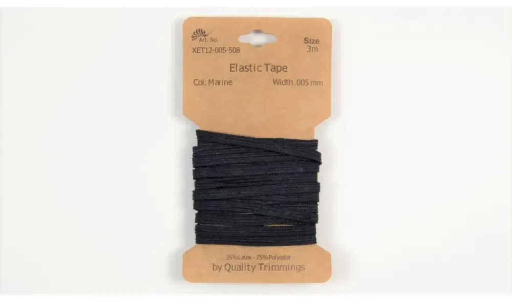 Saisonangebot Karte 3m Elastik Gummi 5mm breit in marine (508)