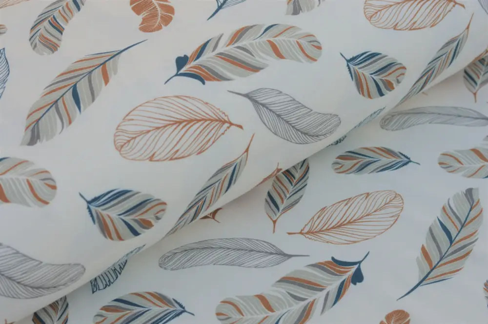 Preiswert DigitaljerseyEigenproduktion "Dancing Feathers" - ecru
