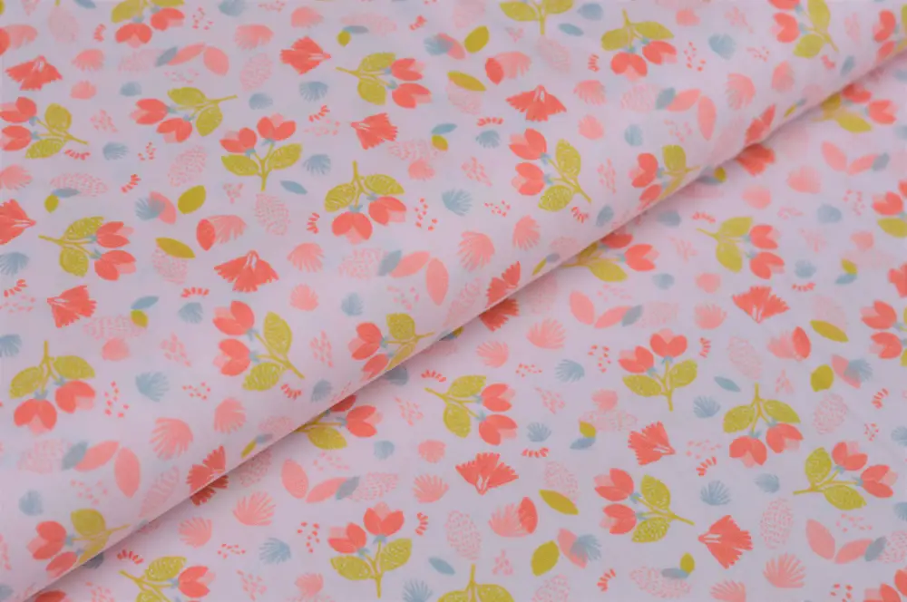 Top-Angebot Baumwollstoff "Pretty Flowers" - hellrosa