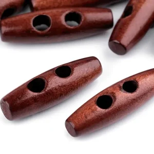 Knebelknopf Holz 40mm nuss lackiert Kracherpreis