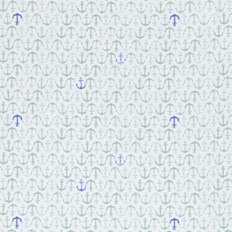 Jetzt Bestellen Baumwolljersey Swafing Nautical Baby mit Ankern - offwhite/dusty green