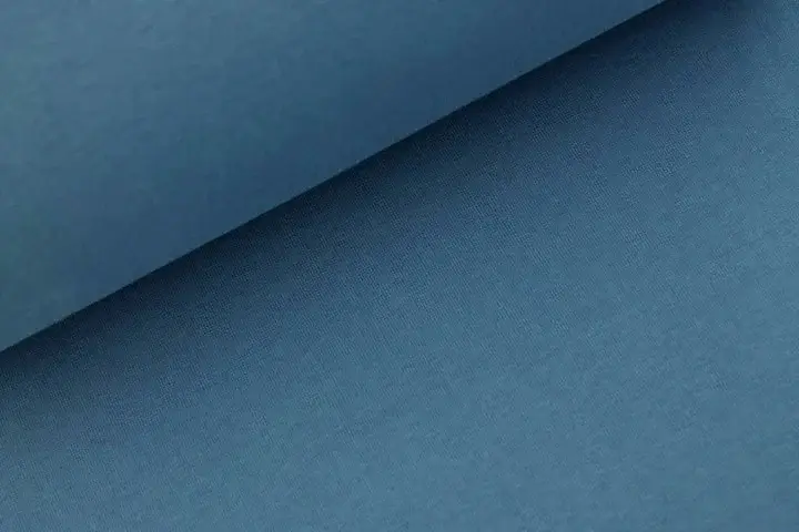 Sale Bündchenstoff uni jeansblau (059)
