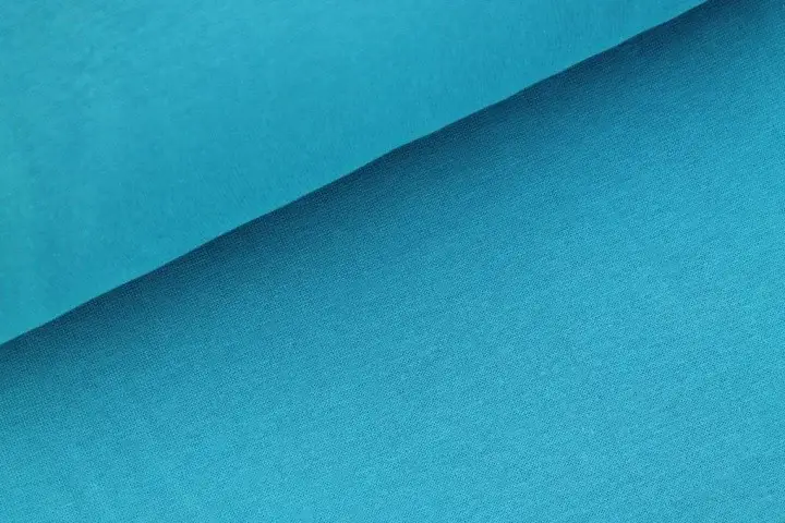 Neue Kollektion Bündchenstoff uni aqua (012)