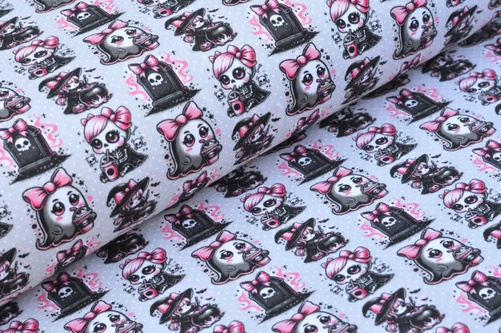 Digitaljersey Eigenproduktion "Spooky Halloween" mit coolem Halloween-Motiv - hellgrau Beliebt