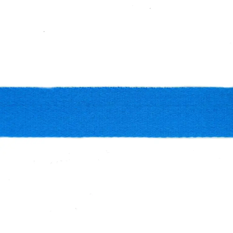 Baumwoll-Gurtband uni aquablau 38 mm Markenprodukt