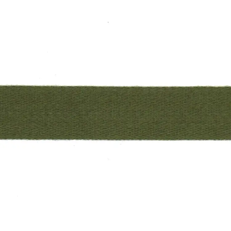 Baumwoll-Gurtband uni khaki 38 mm Preiswert