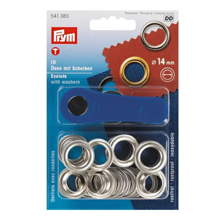 Bestseller Ösen und Scheiben MS 14,0 mm silberfarbig