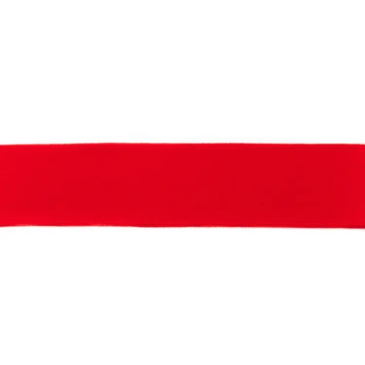 Zertifiziert Elastikband uni, rot 4cm