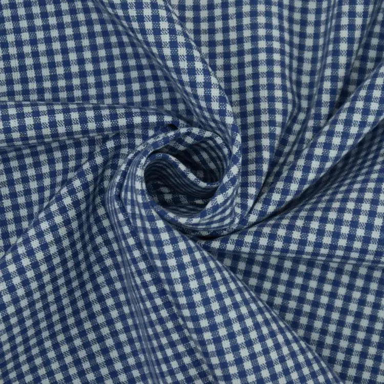 Baumwoll-Karo Zefir 0,25 cm blau Expressversand