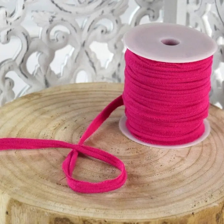 Neu Elastisches Paspelband, fuchsia