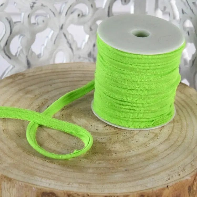 Elastisches Paspelband, limette Rabatt