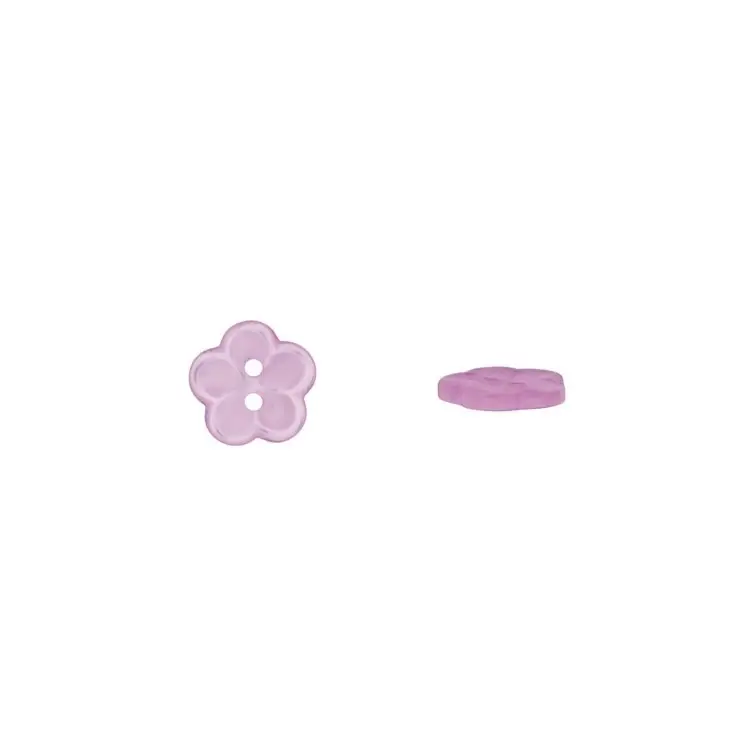 Kinderknopf Blumen, lila 18 mm Bestpreis