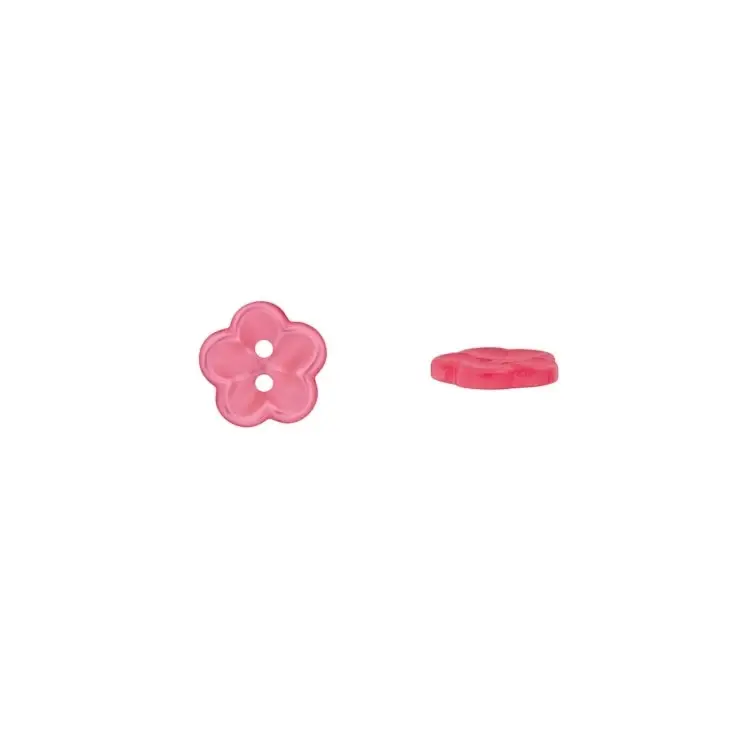 Kinderknopf Blumen, fuchsia 18 mm Preisreduziert