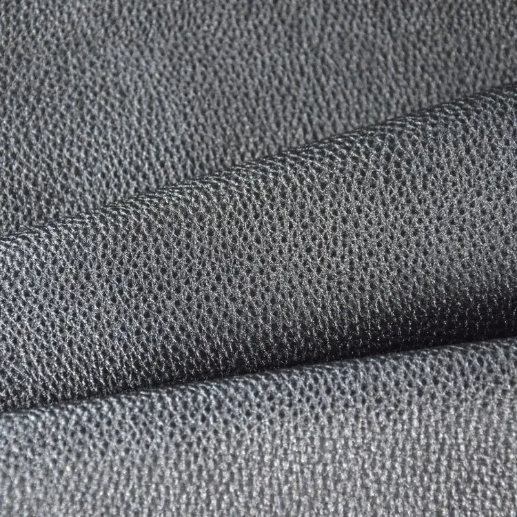 Aktuell Kunstleder Zuschnitt Metallic matt dunkelgrau 66 x 45 cm