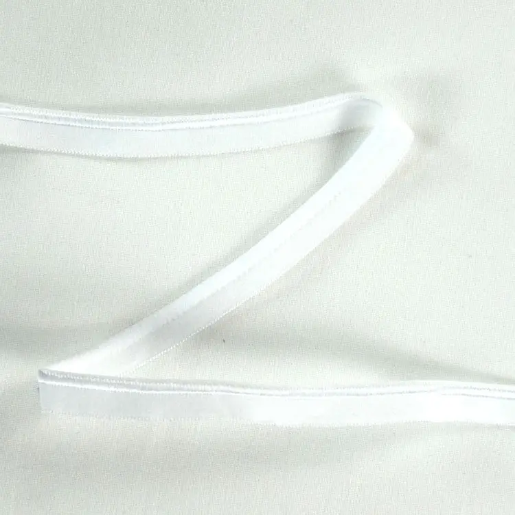 Highlight Elastisches glänzendes Paspelband, weiss 10 mm