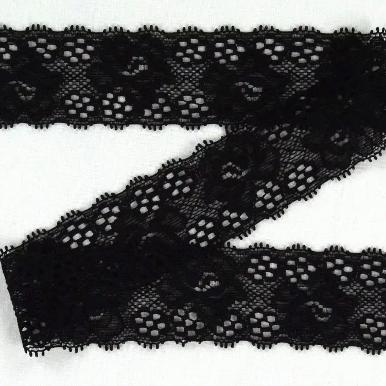 Kracherpreis Elastische Spitze, schwarz