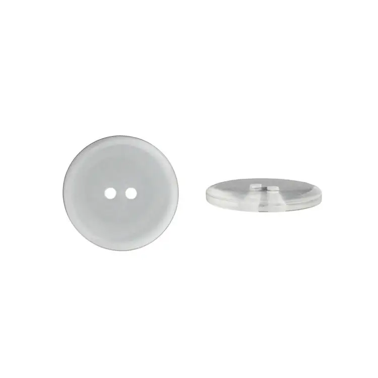Markenprodukt Transparenter 2-Lochknopf, transparent, 12 mm