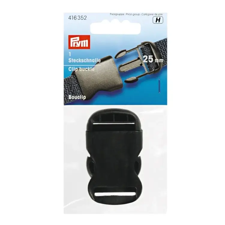 Bestseller Prym Steckschnalle, 25 mm schwarz