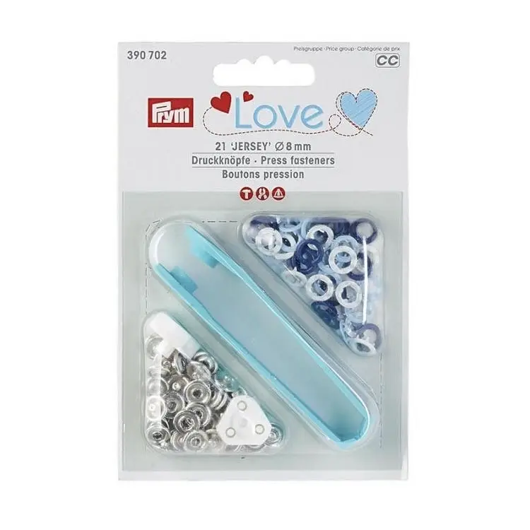 Angebot Prym Love Jersey Druckknopf 8 mm blau