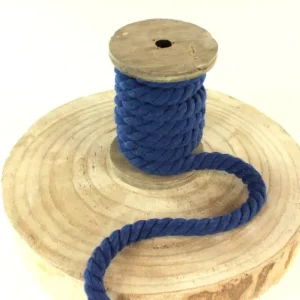 Mega Baumwollkordel gedreht, jeansblau 12 mm Sale