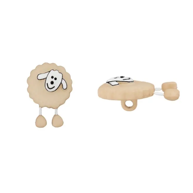 Mega-Angebot Kinderösenknopf Schäfchen, beige 18 mm