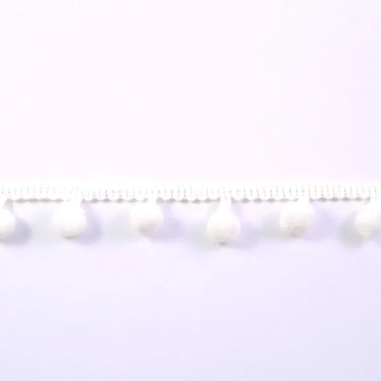 Sofort Bestellen Pomponborte mittelgroß, 20 mm, wollweiss