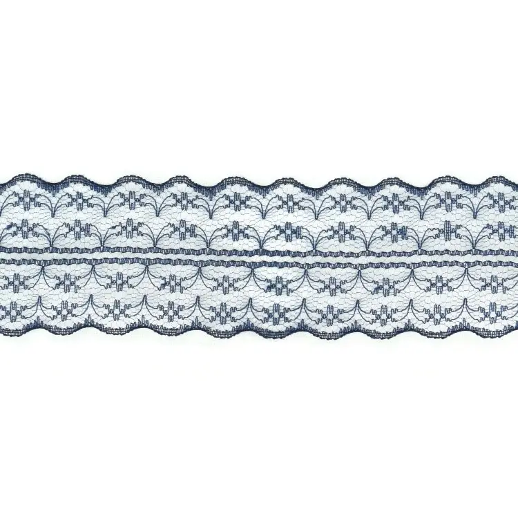 Tüllspitze Einfassband, 48 mm, marine Finale Aktion