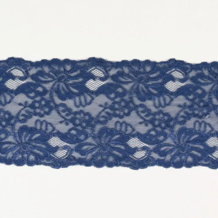 Aktuell Elastische Spitze Blüten, blau