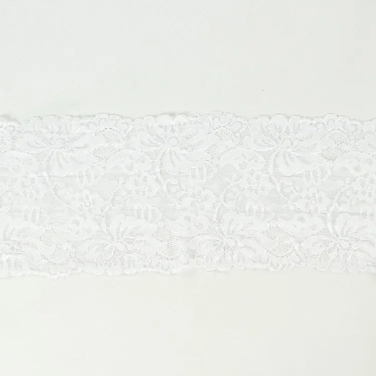 Finale Aktion Elastische Spitze Blüten, weiss