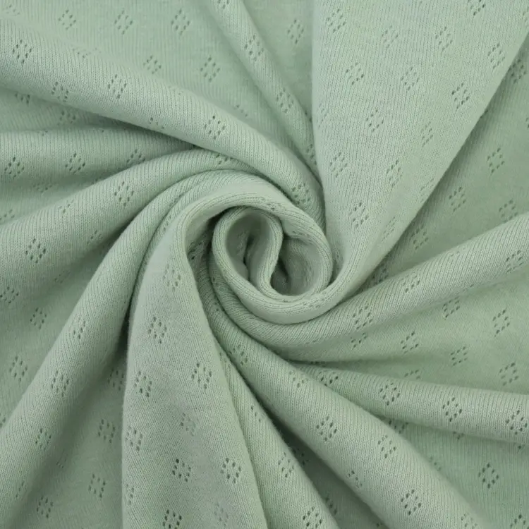 Sofort Bestellen Feinstrickjersey Ajour, pastellgrün