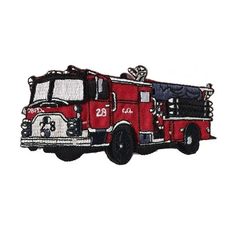 Neue Kollektion Applikation Feuerwehrauto, groß