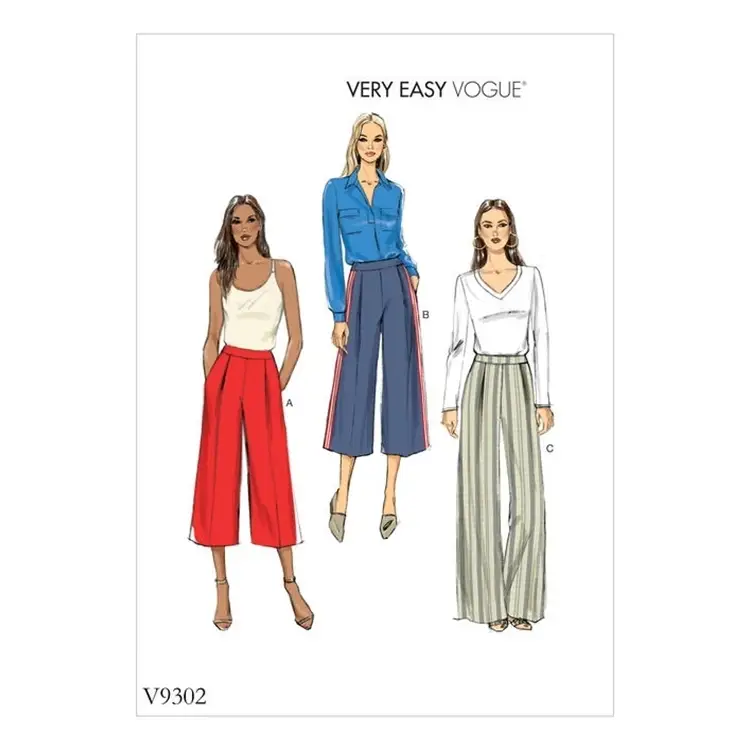 Neuheit Schnittmuster Vogue 9302 Hose