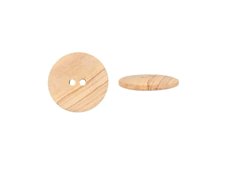 Mega-Angebot Holzknopf Standard 2-Loch, 28 mm