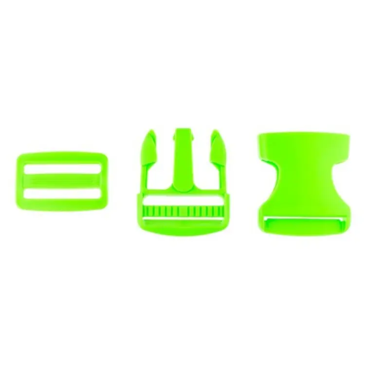 Taschenverschluss Set / Steckschnallen-Set 3,8 cm grün Abverkauf