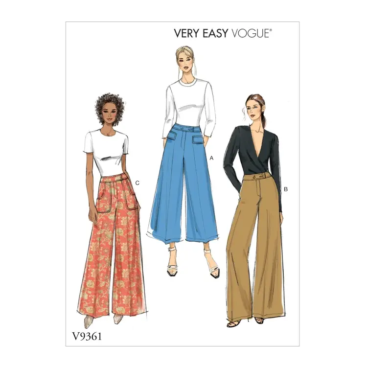 Knallerangebot Schnittmuster Vogue 9361 Hose, Gr. 32-40