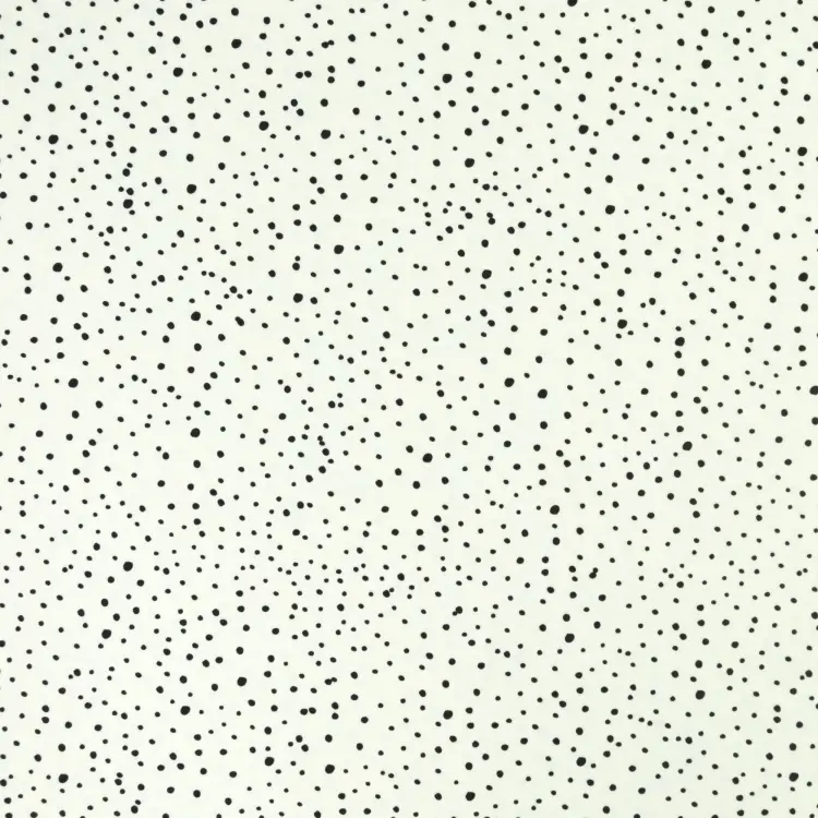 Baumwolljersey Flying Dots, wollweiß Billig