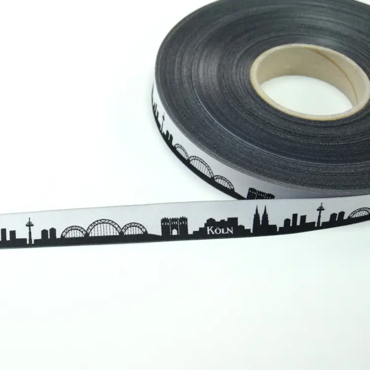 Webband Meine Heimat Skyline KÖLN schwarz/weiss Billig