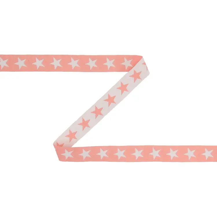 Baumwollband Zweifarbig Sterne, apricot Bestseller