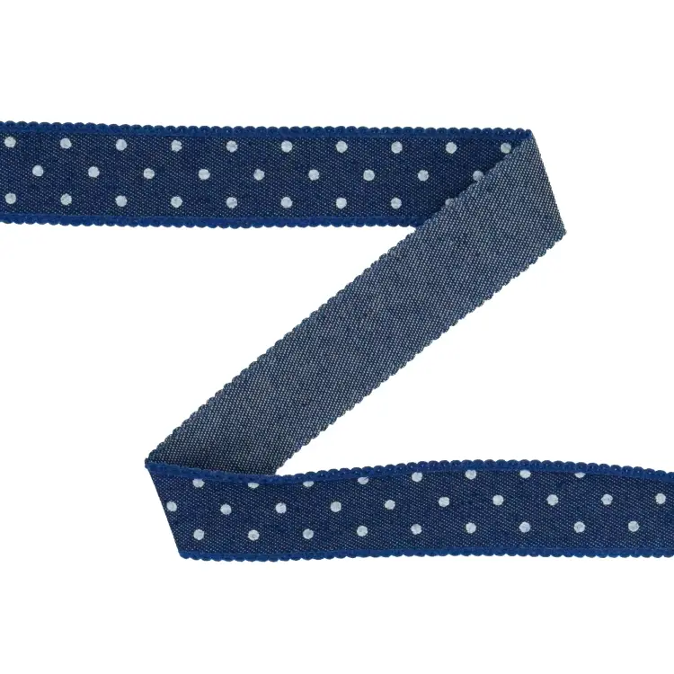 Sichere Zahlung Jeansband Punkte, dunkelblau