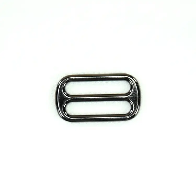 Leiterschnalle, Gurtversteller Metall 25 mm, glänzend anthrazit Sichere Zahlung