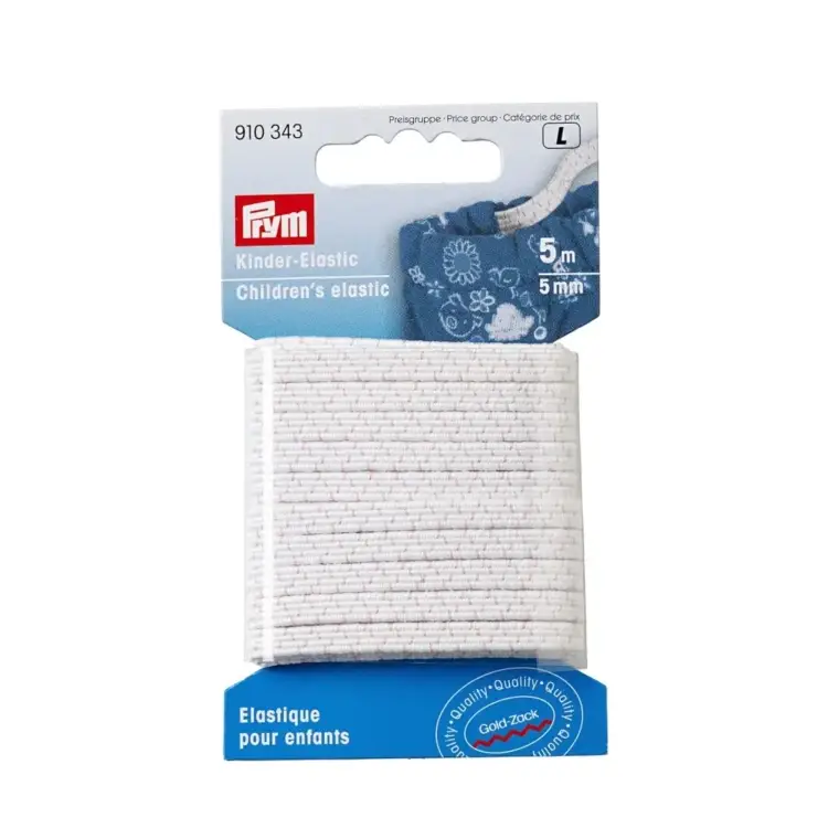 Top-Preis Kinder-Elastic 5 mm, 5 m, kochfest, weiß